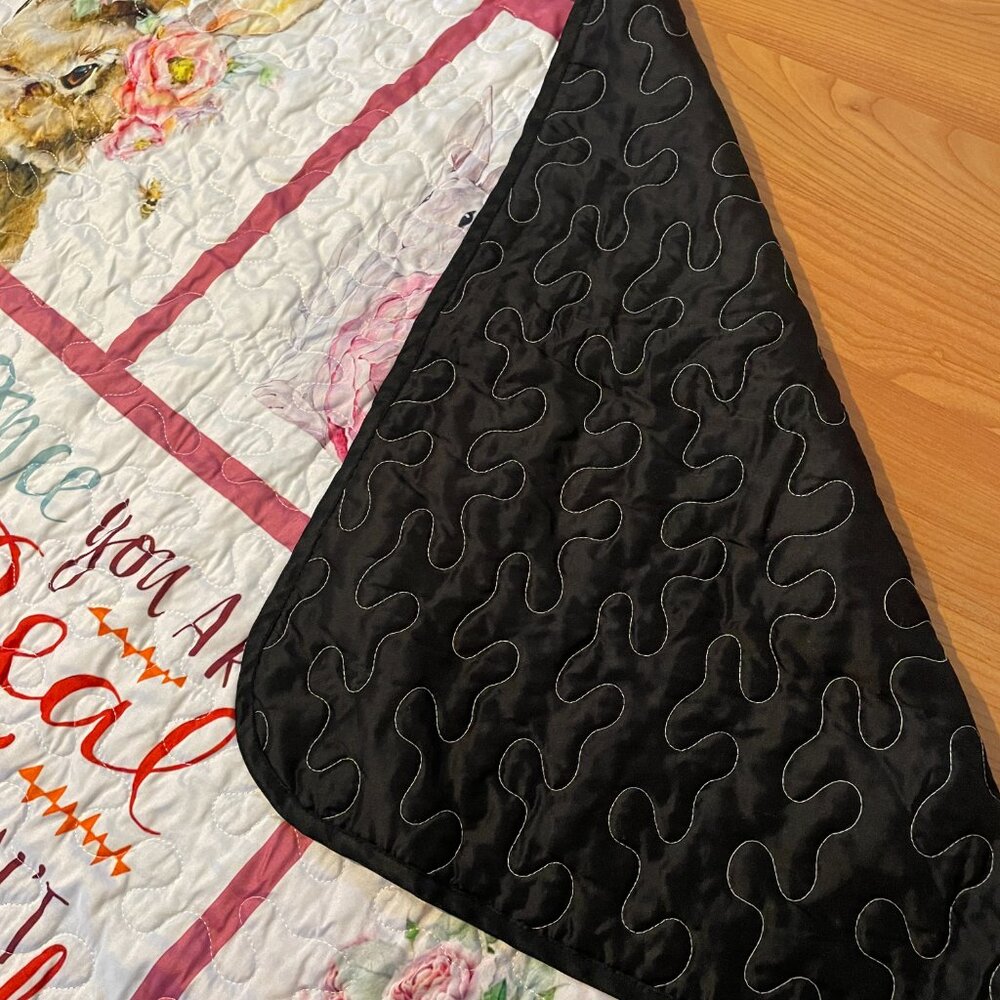 Handmade Quilt Patchwork Blanket, The Velveteen Rabbbit - Easter / Baby Shower - Picture 11 of 16